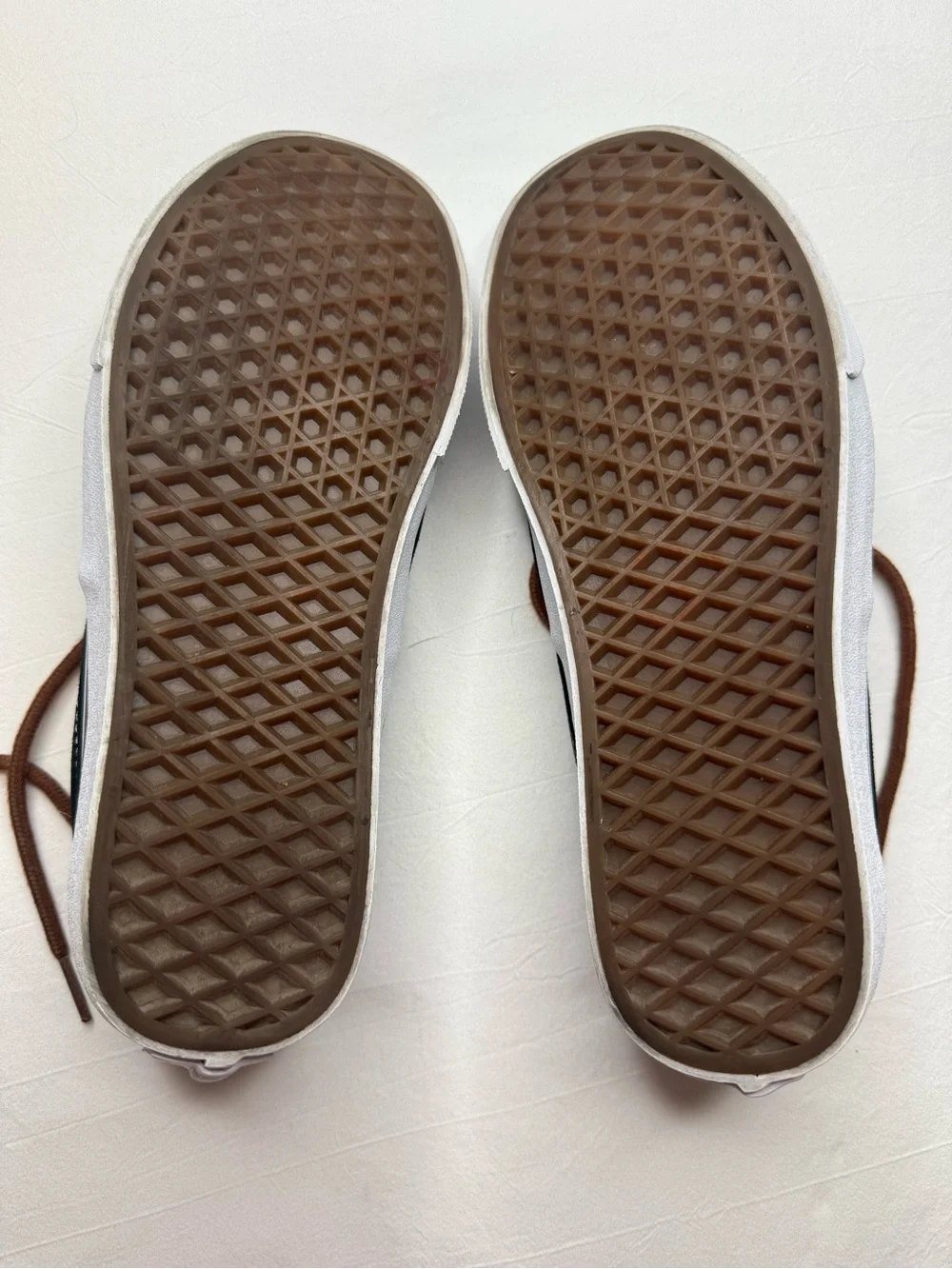 Vans Men’s Black Canvas Sneakers with Brown Accents